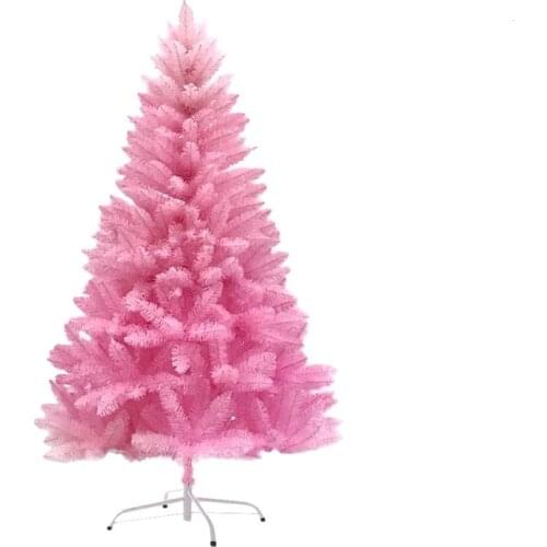 1.2M/1.5M/ Pink Encryption Artificial Christmas Tree With Iron Base New Year Gifts Xmas Decorations For Christmas