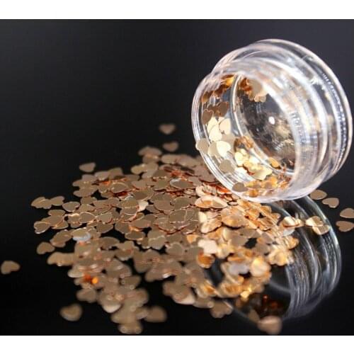 1 Box Dark Gold Nail Art Nails Gel Nail Polish Gel Polish Set For Manicure Semi Permanent UV Gel Varnish Hybrid Heart Shape