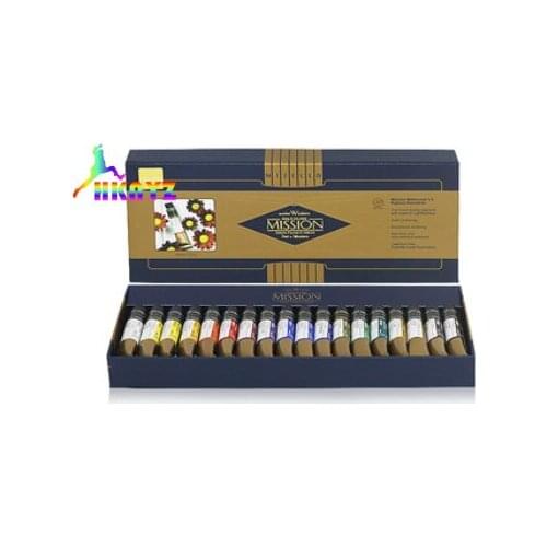 1sets Mijello Gold Nano Master Tubes 24 Colors Watercolor Paint Set Acuarelas 34 Color Aquarelle Solid Akvarell Pigments