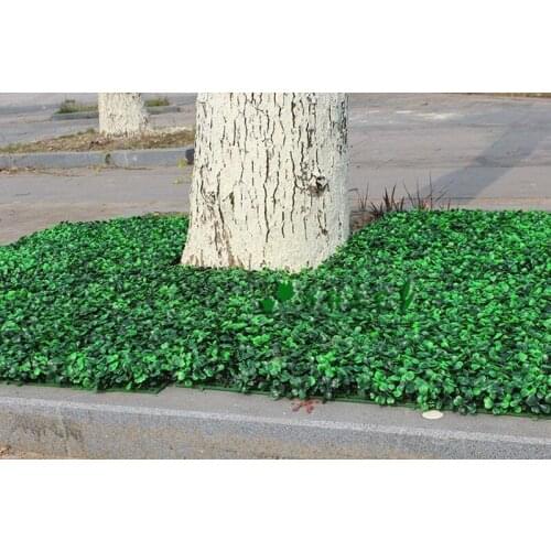 10" Square Shape Artificial Encryption Plastic Grass Mat Simulation Fake Plant Lawn 25 X 25cm Turf For Home Garden Decorations