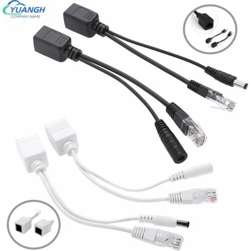 10 Pairs POE Adapter Cable RJ45 Injector Splitter Kit Passive Power Over Ethernet 12 - 48V Synthesizer Separator Combiner