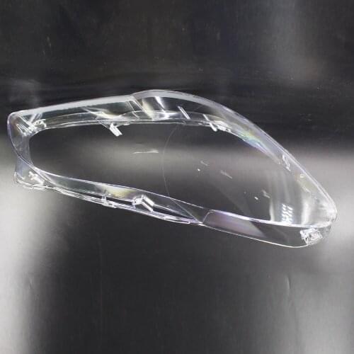 2 Pcs Car Headlight Lens Cover Decor Car Transparent Plastic Headlight Shell Lampshade Transparent for BMW F10 LCI F18 2010-2014