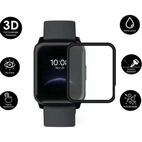 3pc/ lots Screen Protector Films For Realme Watch 2 SmartWatch Protective Film 3D Full Clear TPU Soft Ultra-thin Curved Cover
