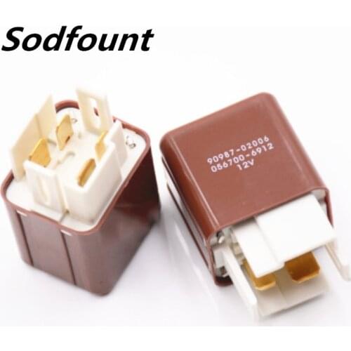Denso Automotive Relay 90987-02006 Water Tank Fan Relay 056700-6912 12V 4pin