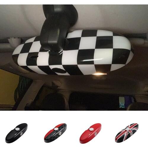 Union Jack Interior Rearview Mirror Car Stickers For MINI Cooper JCW S One R55 R56 R57 R58 R59 R60 R61 Countryman Accessories
