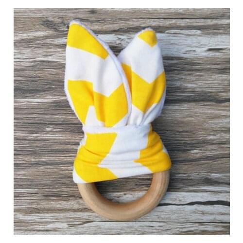 Handmade Baby Teether Wooden Teethers DIY Teething Beads Teether Baby Teething Ring Baby Toy