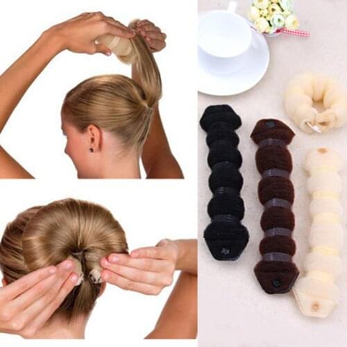 Hot Women Ponytail Donut Bun Maker Shaper DIY Twist Holder Hair Styling Accessories