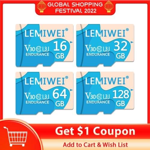 LEMIWEI Memory Card 128GB Milk blue TF Flash Card 64GB 32GB 16GB High Speed Class 10 UHS-III Memory Card For Driving Recorder