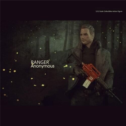 1/12 Scale Soldier Forest Keeper Cloak Weapon Body Body Head Carving 6'' Action Figure Collection Full Set Toy Model