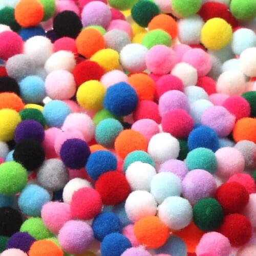 8/10/12/15/20mm Soft Pompones Fluffy Plush Pompom Crafts DIY Poms Ball Furball Wedding Decoration Handmade Sewing Supplies