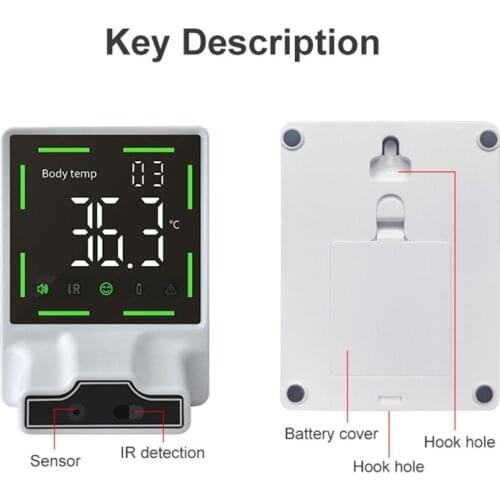Wall-Mounted Body Infrared Temperature,Fever Alert & LCD Display for Company