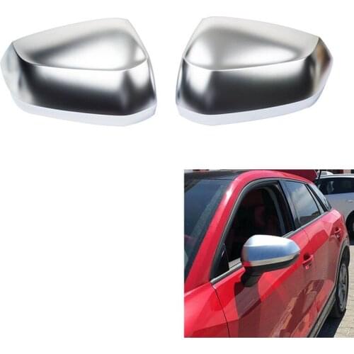 NEW-ABS Chrome Side Wing Mirror Cover Caps Rear View Mirror Covers for Q2 2017-2020 Q3 2019-2021