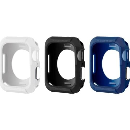 New 40mm 44mm Rugged Armor Protective Case for Apple Watch TPU Frame Cover Protector for iWatch 5 4 Apple Watch Accessories