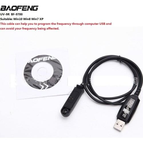 Original USB BAOFENG UV-9R BF-A58 BF-9700 Computer Programming Cable Interface Outdoor Equipment Walkie Talkie