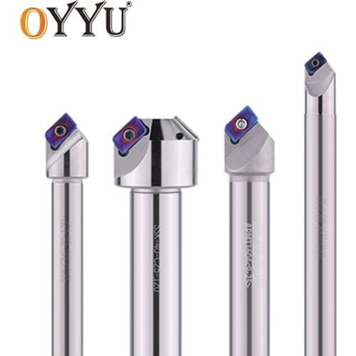 OYYU 45 Degree SSK C16-16-110 Chamfer Mill Tool Holder 12mm 16mm 20 25 APMT 1135 1604 Chamfering Milling Cutter Carbide Inserts