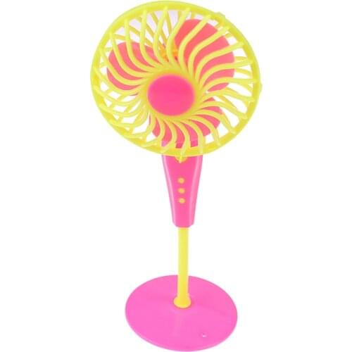 Mini Plastic Fan Doll Furniture Dollhouse For Barbie Dolls Girl Toys Gift Doll Accessories