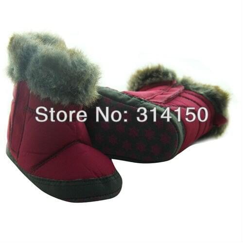 Baby First Walkers Snowboots Baby Girl Winter Foot Wear Shoes Toddler Skidproof Warm Thicken Boots 1Pair