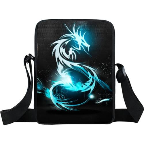 Cartoon dinosaur Messenger Bags animal Painting Handbags Shoulder Bag Mini girls Crossbody Book Bags woman Travel bolso hombre