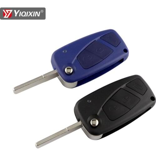 YIQIXIN 10pcs Remote Folding Car Cover Key Shell Case For Fiat Punto Ducato Iveco Stilo 500 Panda Idea Doblo Bravo SIP22Blade 3B