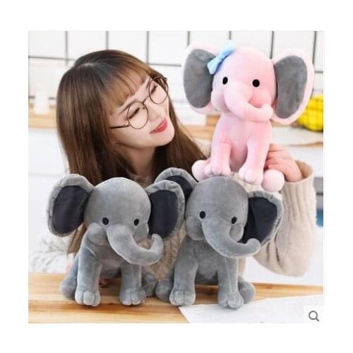 1Pcs Cartoon Plush Elephant Toy Baby Kids Stuffed Plush Elephant Doll For Birthday Gift