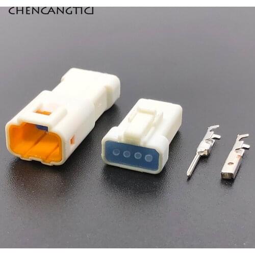 2 Sets 4 Pin Way JST Auto Electrical terminal connector car 0.7 mm male female plug socket 04T-JWPF-VSLE-S 04R-JWPF-VSLE-S