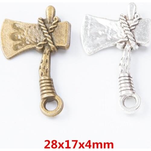20pcs Popular jewelry ax zinc jewelry DIY Bracelet Necklace metal jewelry findings 7658
