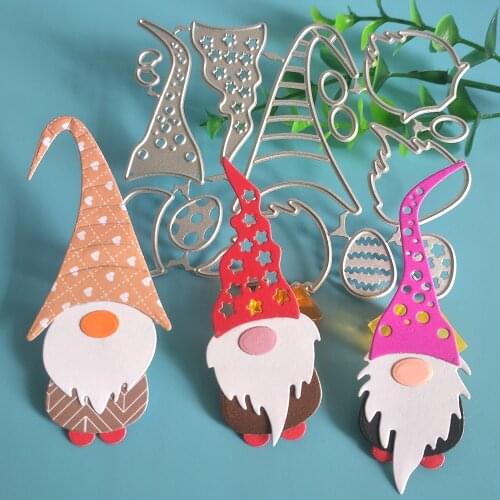 3 cute Santa Claus metal cutting molds, DIY scrapbooks, cards, photo album decorations, photo frame decorations, cutting crafts