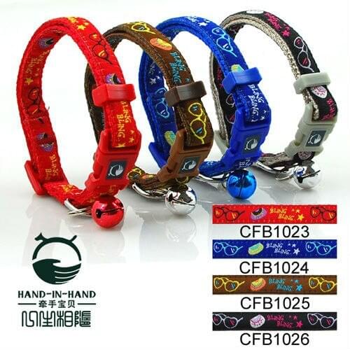 50sets 600Pcs/Lot 4 Colors Lively Pet Dog & Cat Wallet Embroidered Collar Buckle Style 1.0cm CFB1023