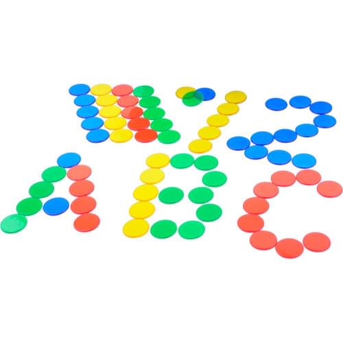 50Pcs/Lot Montessori Materials Plastic Discs Toy Color Sense Rounds Blocks Baby Math Toys Early Development Teaching Aid MC2244H
