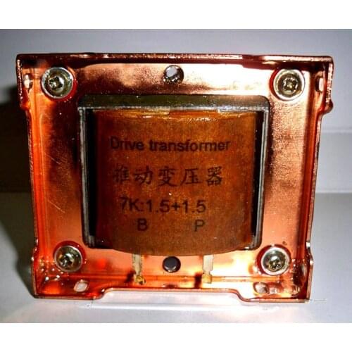 7K: 1.5+1.5k tube power amplifier drive transformer, WE1038 iron core, over 50MA DC current，turns ratio: 1: 1.5+1.5