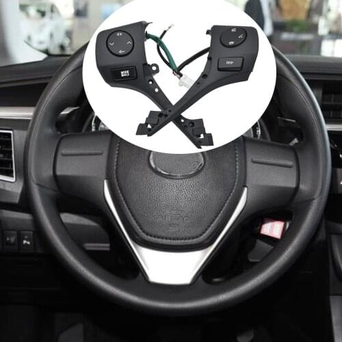 Car Styling 84250-02560 Buttons Bluetooth Phone Steering Wheel Audio Control Button with cable For TOYOTA Corolla RAV4 2014 2015