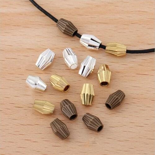 SIXTY TOWFISH 20 Pieces DIY Jewelry Accessories Size 5*7mm Brass Materials With Hole Flower Bean Beads Copper Beads