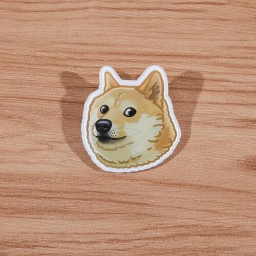 FFFPIN Smile Dog Brooch Animal Badge Express Breastpin Cartoon Pin Coin Japan Wholesale Car Backpack Ornament