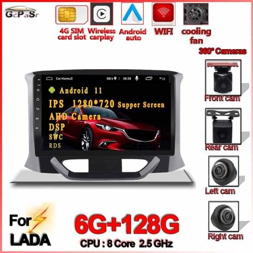 Android11 No 2din dvd Car Radio Multimedia Video Player Mirror Link For LADA X ray Xray 2015 - 2019 GPS navigation 6G + 128G