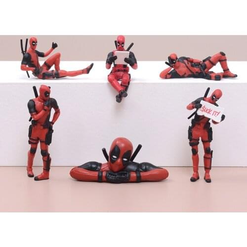 Disney Marvel X-Men 8.5*3.5cm Deadpool 2 Action Figure Anime Decoration PVC Collection Figurine Toys model for children gift
