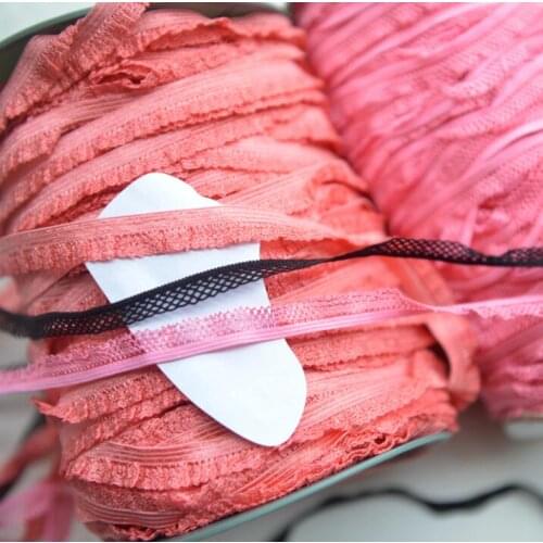 10 Meters Black Pink Elastic Stretchy Lace Trim Lace Ribbon Fabric for Garment Underwear Patchwork DIY Accessories