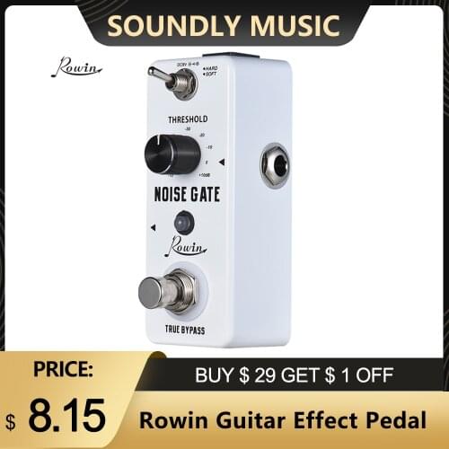 Rowin Guitar Effect pedal Noise Gate Noise Reduction Guitar Pedal 2 Modes Aluminum Alloy Shell True Bypass guitar effects new