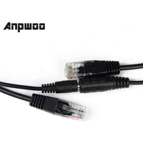 Anpwoo Hot POE Cable Passive Power Over Ethernet Adapter Cable POE Splitter Injector Power Supply Module 12-48v For IP Camera