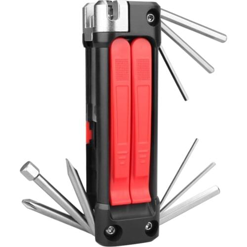 14 in 1 Bike Repair Kit Multifunctional Foldable Portable Bicycle Multitool Set for Road and Mountain Bikes Repair tools