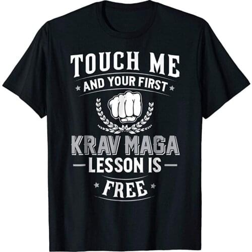 Krav Maga T-Shirt - Your First Lesson Free 2019 Newest Letter Print Short Sleeve T Shirt Men Che Guevara T Shirt