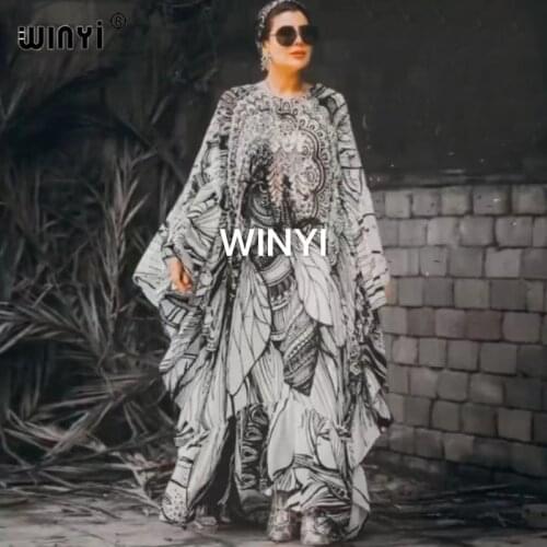 2021 NEW WINYI Women winter Cotton Linen Long Dress New Arrival Arts Style Vintage Plaid O-neck Loose Ladies Casual Dresses