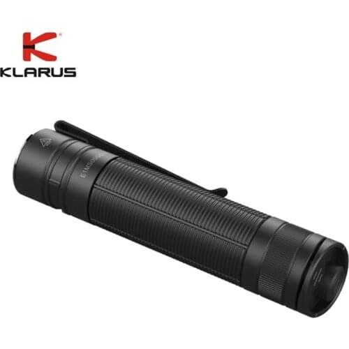New Original Klarus E1 LED Flashlight CREE XP-L HI V4 1000LM Deep Carry Pocket Light with Recharge 18650 Battery for Daily Use