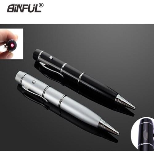 Lighting pen USB Flash Drives With leds multi-functional laser pointer Pendrives 4GB 8gb 16gb 32gb 64GB Laser memory Pen drives