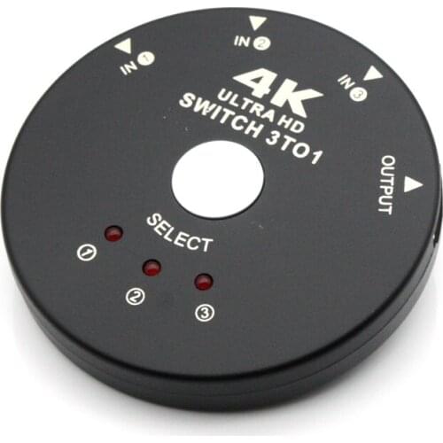 AIXXCO HDMI Switch 3 Port 4K*2K Switcher Splitter Box Ultra HD for DVD HDTV Xbox