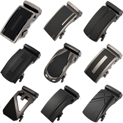 New Mens Business Alloy Automatic Buckle Unique Men Plaque Belt Buckles for 3.5cm Ratchet Men Abrasive Belt Buckle LY136-781