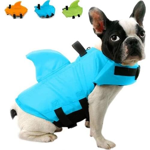 Dog Life Vest Summer Shark Pet Life Jacket Fashion Swimsuit Dogs Clothes For Small Large Cat Dog Pets Swimming Suit Pet Supplie