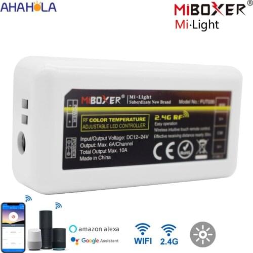 Miboxer Led Dimmer 12v 24v 2.4G CCT RGB RGBW RGBCCT Mi Light Smart Dimmer Controller Mi Light Light Dimmer for Leds