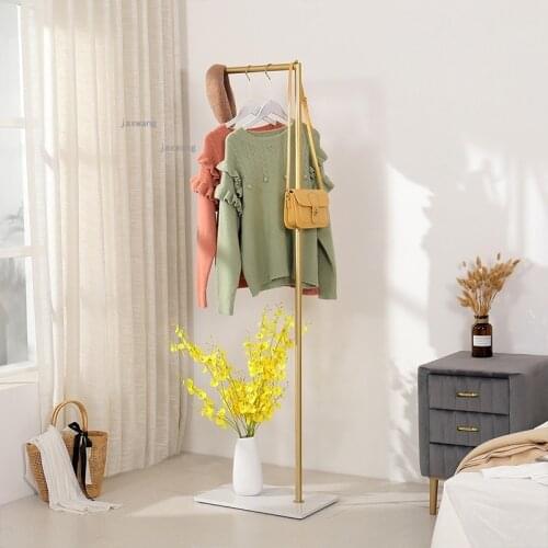 Home Furniture Apartment Coat Racks Simple Bedroom Hallway Porch Floor Clothes Rack Wrought Iron Bathroom Hotel Storage Hanger