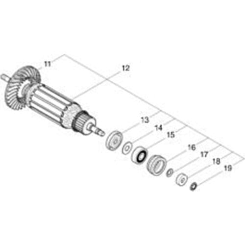 AC220-240V MAKITA 510378-8 Rotor Motor Armature for PC5010C Rotor