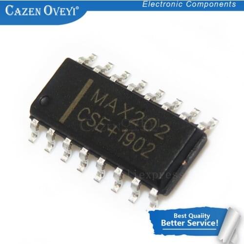 10pcs/lot MAX202ECSE MAX202CSE MAX202 CSE SOP-16 RS-232 Interface IC 5V RS-232 Tcvr w/0.1uF External Cap new original In Stock
